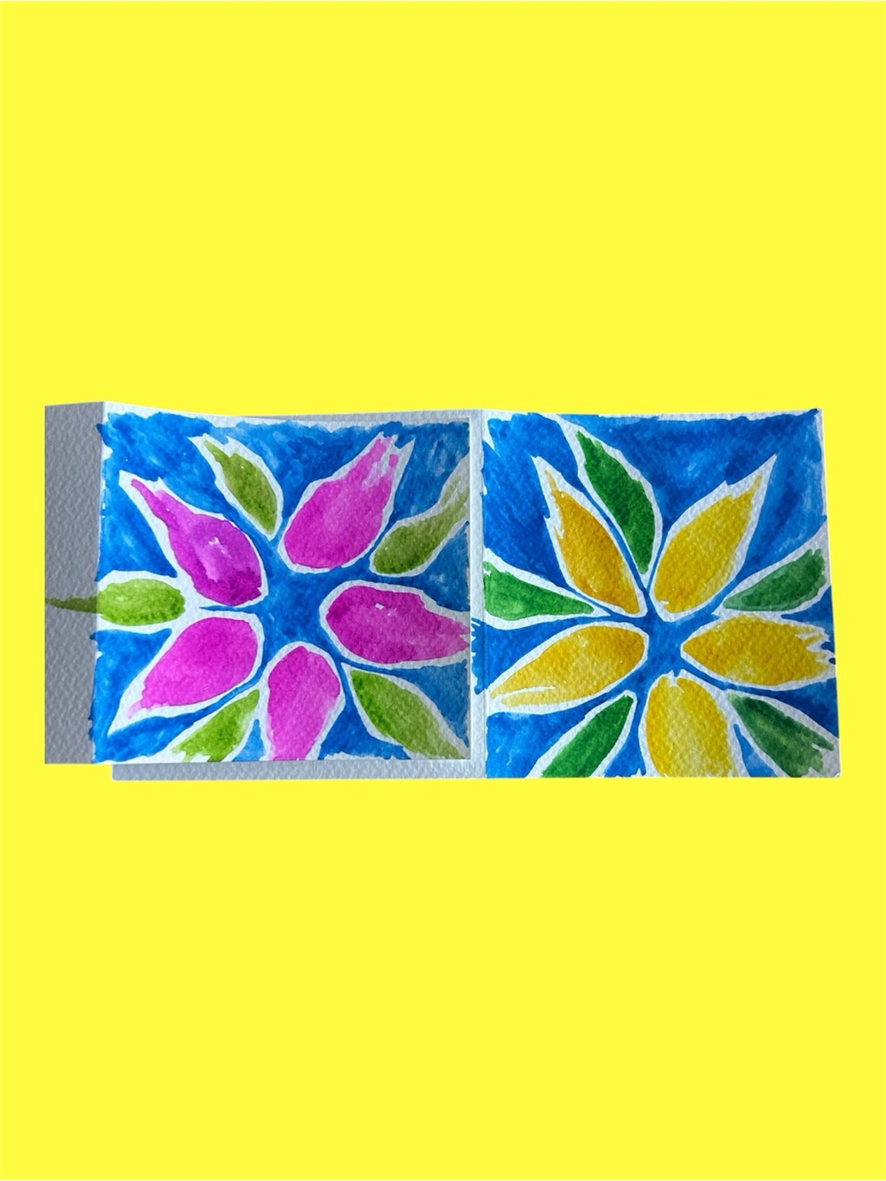 🆓 (2) Handmade Watercolour Floral Cards 🌺